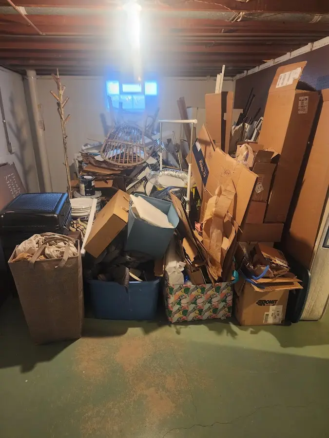 Roll-off dumpster container at job site for Construction Dumpster Rental in Syracuse